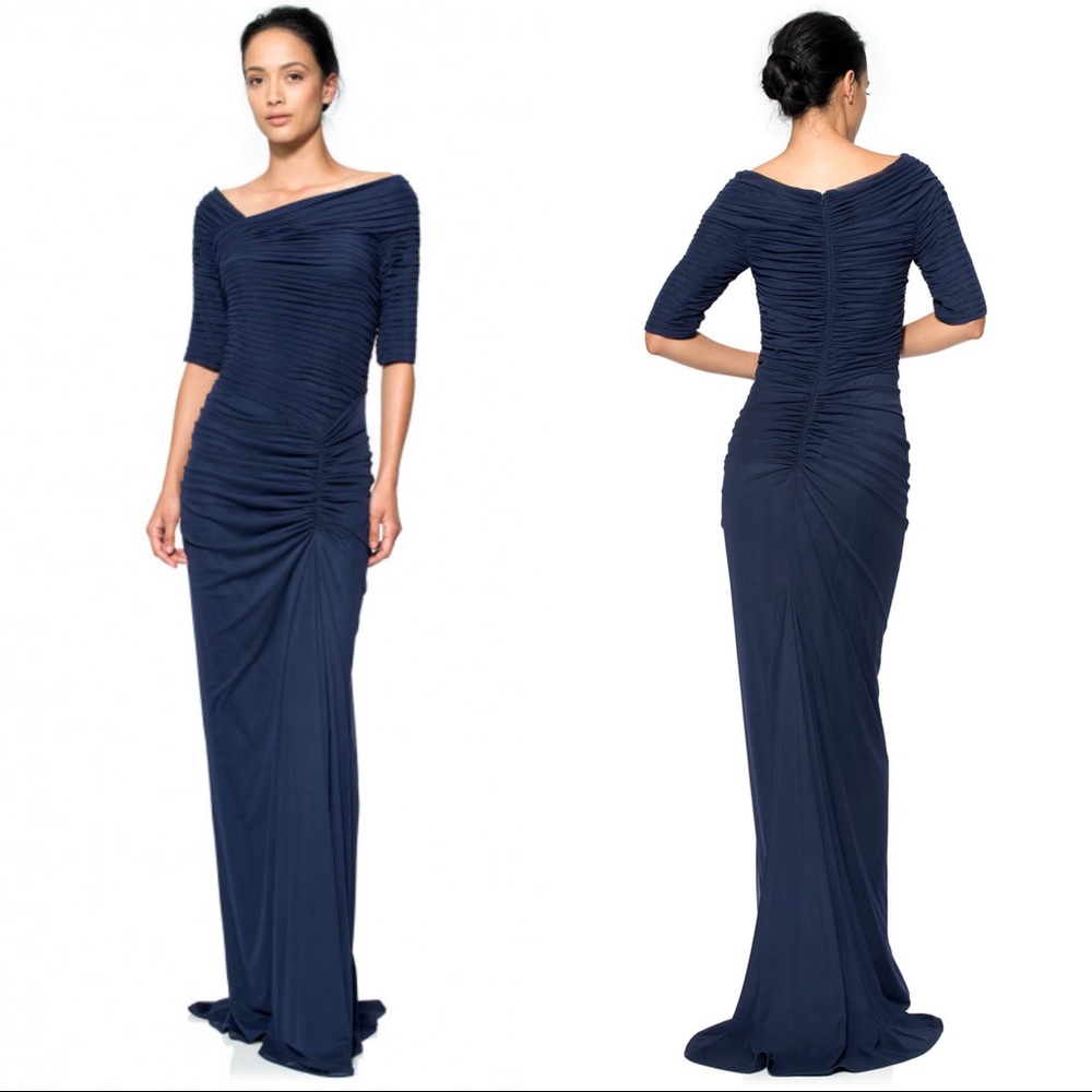 🎁Tadashi Shoji Navy Gown Large🎁